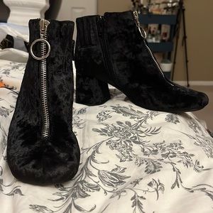 Jeffrey Campbell Ankle Boots Western Front Zipper